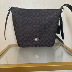 Coach Black Signature Shoulder Bag